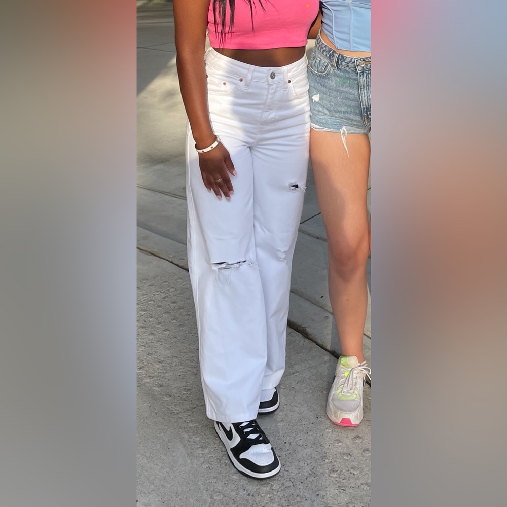 white bdg jeans from urban outfitters!!